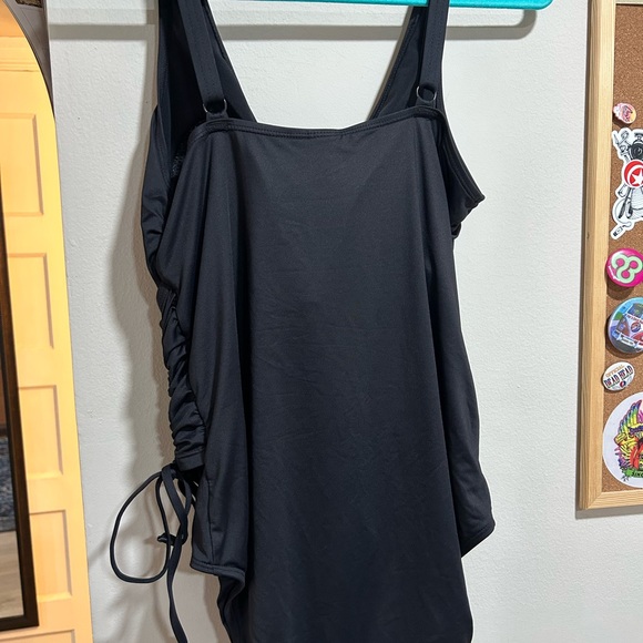 Nip Tuck Swim Black one piece Amanda v-neck Swimsuit - Picture 5 of 6